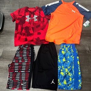 Nike Under Armour Jordan Puma Shorts Sz. YL Bundle